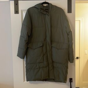 Everlane Renew Green Puffer Jacket